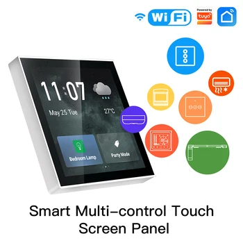 Tuya Smart Touch Comuta Panoul de 4 Inch Ecran LCD Multi-mode Gateway intrerupator Panou de Control Central pentru Intelligent Scene