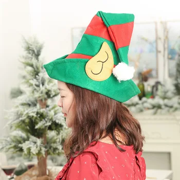 Cosplay Crăciun Pălării Pălării Drăguț Moș Crăciun Pălărie Verde Elf Stil Adult Petrecere De Craciun-Accesorii Costume