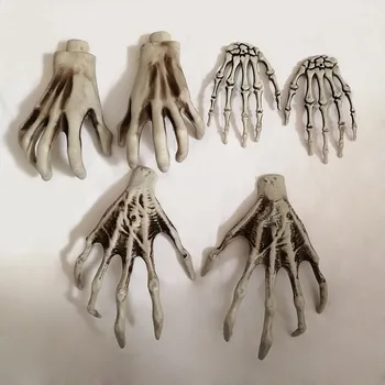 1 Perechi de Halloween Schelet Mâinile Mână de Plastic Model de Schelet pentru Halloween Decor Teroare Înfricoșător elemente de Recuzită