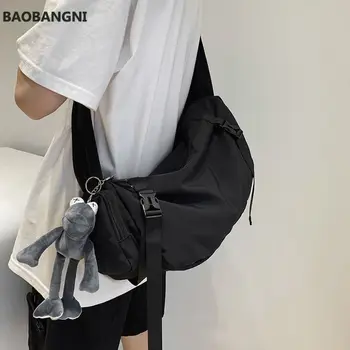 Japoneze Funcționale Nylon Sling Bag Neutru Capacitate Mare De Umăr Genți Crossbody Genti Femei Pentru Femei Fata Messenger