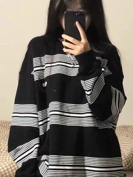 Deeptown Coreean Dezbrăcat Jachete Femei Kpop Streetwear Cupluri Hip Hop Supradimensionate Hanorace 2022 Toamna Pulover Topuri
