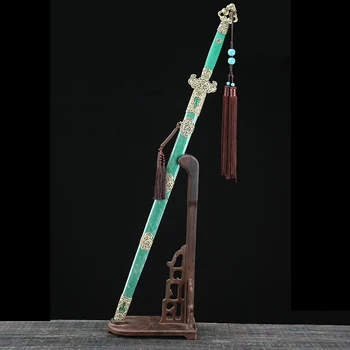 Săbii chineză, care este făcut de Mână pliat Oțel și este instalat ca o piele de Rechin teacă montaj cosplay