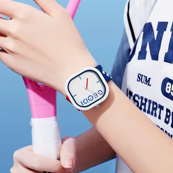 Mare Cadran 40mm Bărbați Ceasuri Sport rezistent la apa pentru Femei de Moda Ceas Silicon Pătrat Wirstwatch Casual Cupluri Femme Reloj Mujer 2023